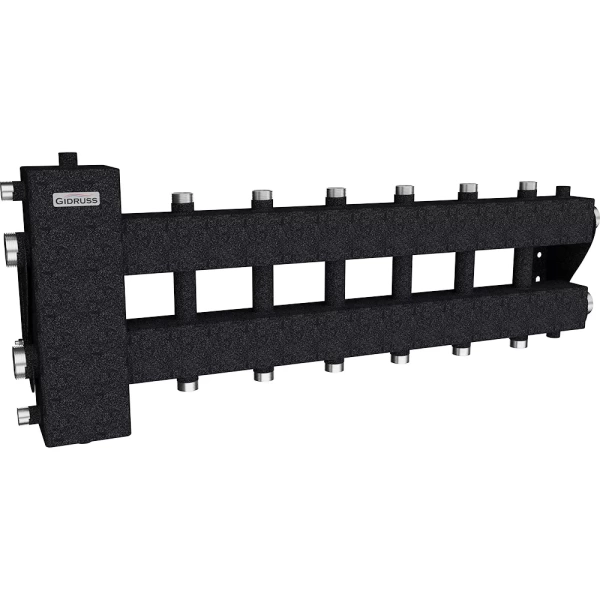 Балансировочный коллектор Gidruss BM-150-7DU (до 150 кВт, подкл. котла G 1 1/2, 3+3 контура G 1)