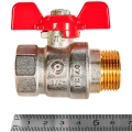 Кран шаровой Rommer НВ 3/4, ручка бабочка