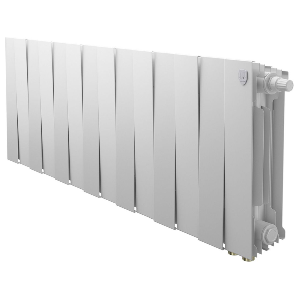 Биметаллический радиатор Royal Thermo PianoForte 300 Bianco Traffico VR80 14 секций с нижним подключением