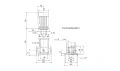 Многоступенчатый вертикальный насос Grundfos CR1-17 A-FGJ-A-V-HQQV 1x220/240 50HZ - 96558291