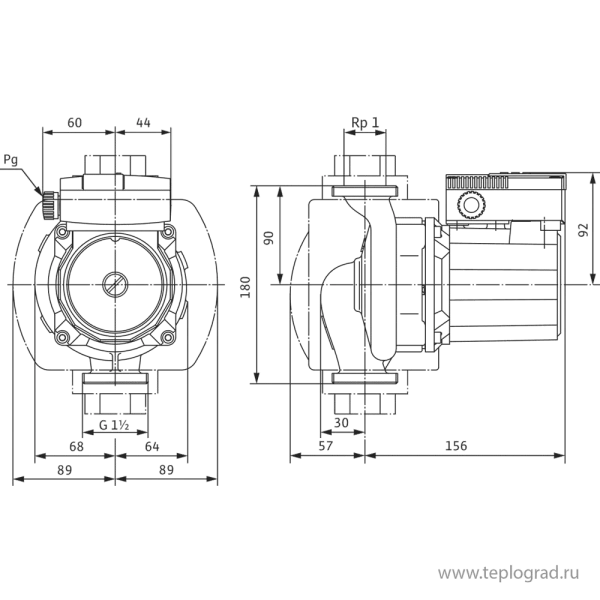 Циркуляционный насос Wilo TOP-S 25/13 DM PN6/10 3x400