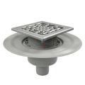 Трап для душевой с сухим затвором Zeissler 15x15см. прямой (вертикальный) выпуск
