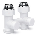 Узел нижнего подключения Royal Thermo Design прямой 1/2x3/4, белый