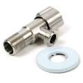 Кран угловой TIM 1/2x1/2 НР нержавеющая сталь BL5853.02S