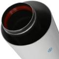 Труба коаксиальная Stout 60/100 2000 мм, уплотнения и хомут в комплекте
