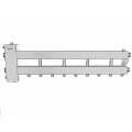 Балансировочный коллектор Gidruss BMSS-150-5D (до 150 кВт, подкл. котла G 1 1/2, 4 контура G 1, нерж. сталь)