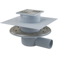 Душевой трап AlcaPlast APV1324 105x105 DN50/75 регулируемый, горизонтальный выпуск