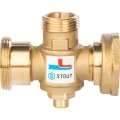 Термостатический смесительный клапан Stout G 1 1/2M-G 1 1/2F-G 1M 60°С
