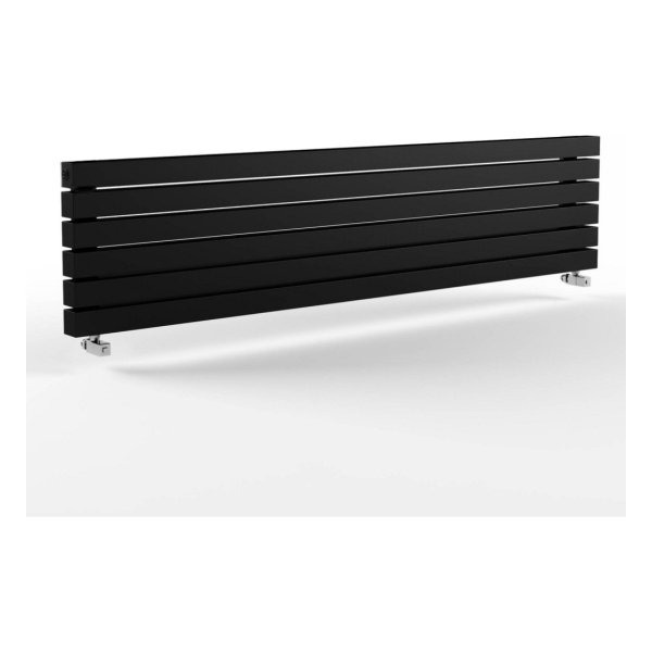 Стальной трубчатый радиатор Stout Warmmet Power 60H длина 750 мм 6 секций, нижнее левое подключение (черный)