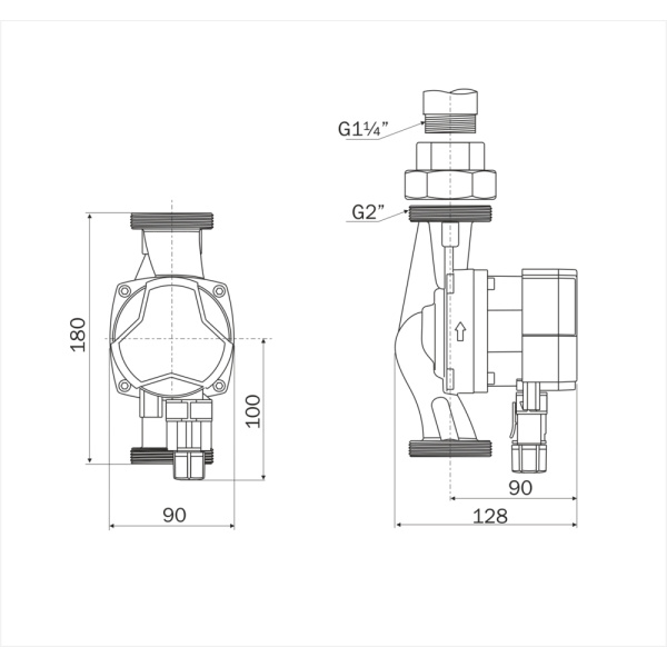 Насос циркуляционный Aquario PRIME-A1-358-180