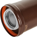 Удлинитель дымохода коаксиальный Stout 60/100 250 мм коричневый для конденсационных котлов