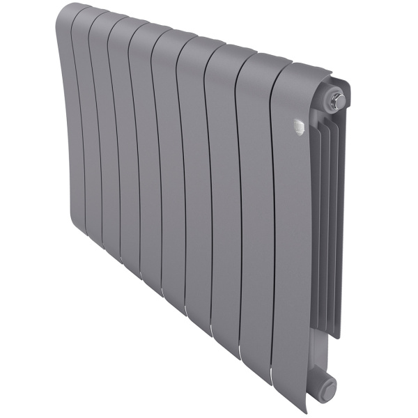Биметаллический радиатор Royal Thermo Infinity 500 Silver Satin 10 секций
