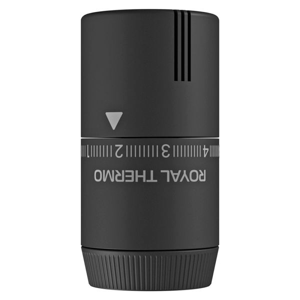 Термостатическая головка Royal Thermo Design М30x1,5 черная soft touch