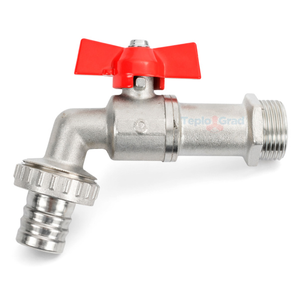 Кран шаровой Valfex 3/4" водоразборный со штуцером