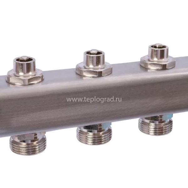 Коллектор Uponor Smart S на 5 выходов с клапанами