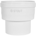 Адаптер соединительный Stout переход с Dn 100 (п) на Dn 125 (м)