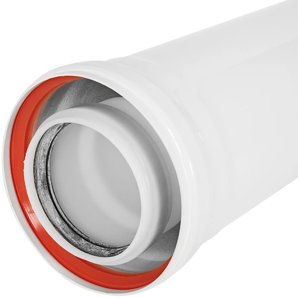 Труба коаксиальная Rommer 80/125 1000 мм конденсационная