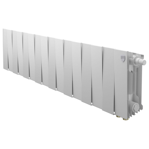 Биметаллический радиатор Royal Thermo PianoForte 200 Bianco Traffico VR80 16 секций с нижним подключением