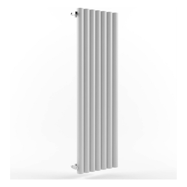 Стальной трубчатый радиатор Stout Warmmet Power 76V высота 750 мм 7 секций, нижнее левое подключение
