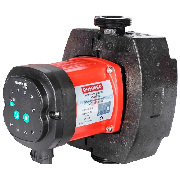 Циркуляционный насос Rommer ERTI 25/40-180 с теплоизоляцией