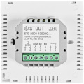 Комнатный термостат STOUT STE-2001 3А белый с датчиком теплого пола