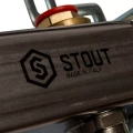 Коллектор из нержавеющей стали в сборе без расходомеров Stout на 8 выходов