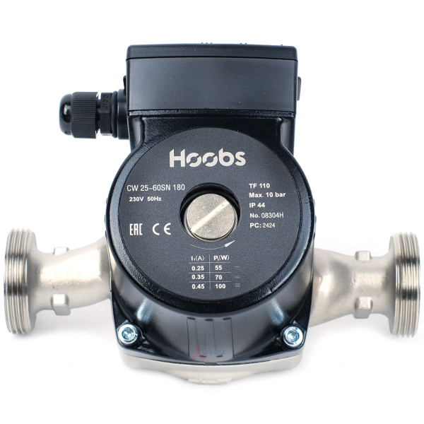 Циркуляционный насос Hoobs CW 25-60SN 180мм нержавеющая сталь