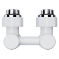 Узел нижнего подключения Royal Thermo Design угловой 1/2x3/4, белый