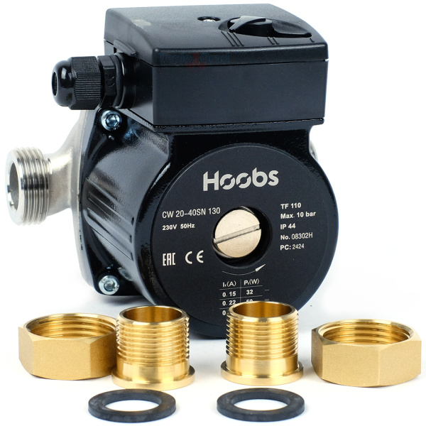 Циркуляционный насос Hoobs CW 20-40SN 130мм нержавеющая сталь