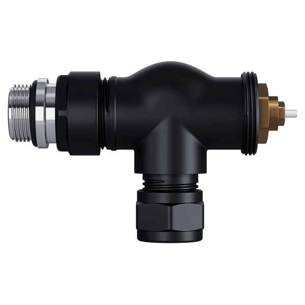 Набор термостатический осевой Royal Thermo Design Pro 15мм М30х1,5 (черный)