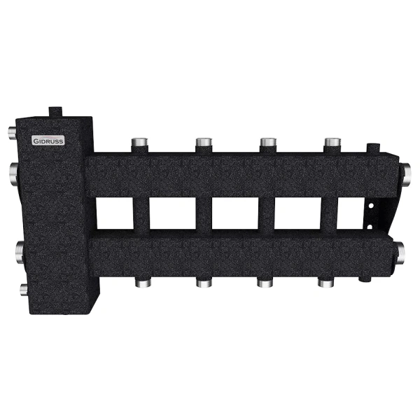 Балансировочный коллектор Gidruss BM-150-5DU (до 150 кВт, подкл. котла G 1 1/2, 2+2 контура G 1)