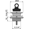Донный клапан AlcaPlast A439 11/4 цельнометаллический