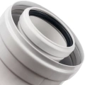 Отвод коаксиальный Stout 60/100 45° PP-FE