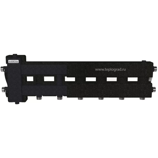 Балансировочный коллектор Gidruss BM-60-4D.EPP (до 60 кВт, вх. G 1, 3+1 контура G 1,кронштейны, термоизоляция)