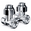 Узел нижнего подключения Royal Thermo Design угловой 1/2x3/4, хром