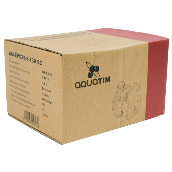 Циркуляционный насос AquaTIM AM-EPC25-6-130 SC с частотным регулированием