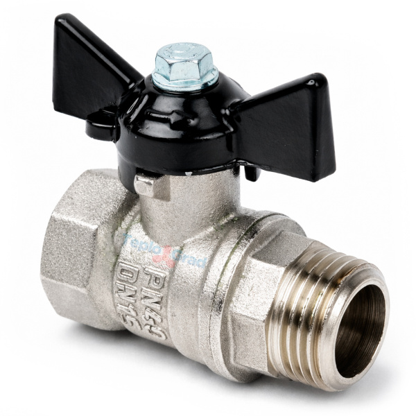 Кран шаровой Valfex DeltaPro НВ 1/2, ручка бабочка