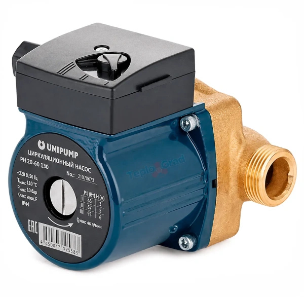 Циркуляционный насос Unipump PH 20-60 для ГВС