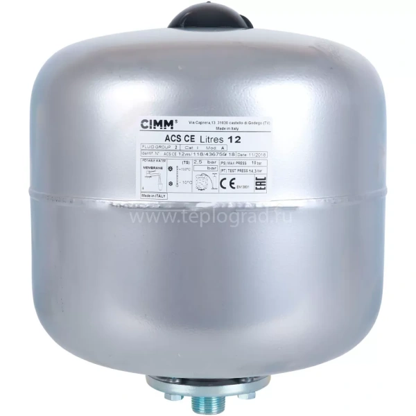 Расширительный бак CIMM ACS CE 12 л для горячего водоснабжения
