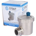 Автоматический воздухоотводчик Stout 1/2, угловой