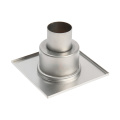 Трап с вертикальным выпуском TIM 150x150 из нержавеющей стали