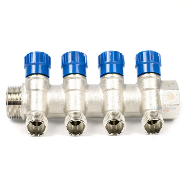 Коллектор Valfex регулирующий 1x1/2 на 4 выхода