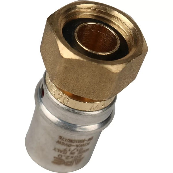 Пресс переходник с накидной гайкой Stout 1/2 x 20