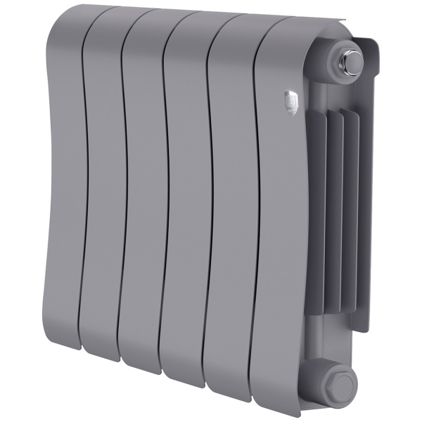 Биметаллический радиатор Royal Thermo Infinity 300 Silver Satin 6 секций
