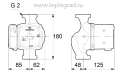 Циркуляционный насос Grundfos UPS 32-55 180