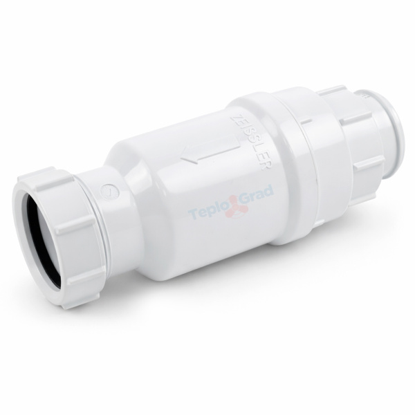 Сифон самозакрывающийся сливной Zeissler 1 1/2" х 40 (сухой клапан)