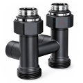 Узел нижнего подключения Royal Thermo Design прямой 1/2x3/4, черный