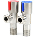 Кран угловой Valfex 1/2x1/2 НР нержавеющая сталь (пара)