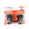 Узел нижнего подключения TIM 3/4 угловой, черный (c адаптером 1/2)