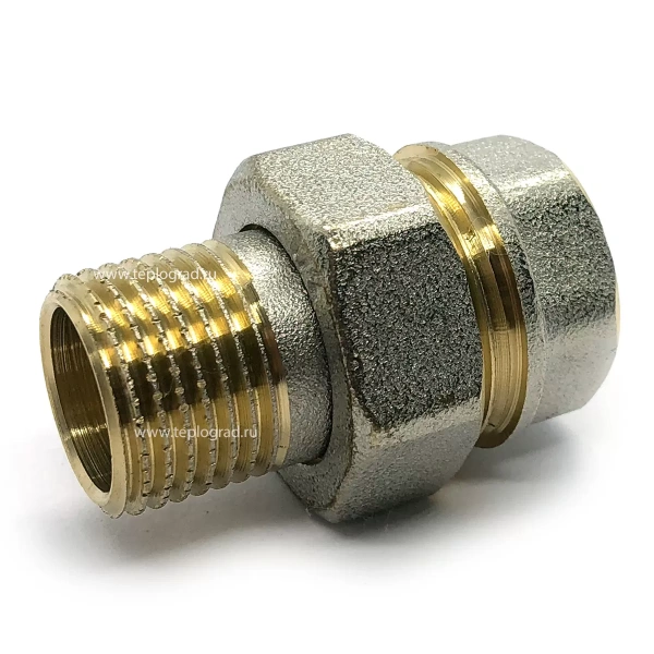 Американка прямая TIM 1/2 никелированная HJS022N